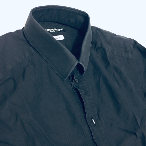 Dolce Gabbana Gold Collection Black Shirt (15.5) - Picture 7 of 7